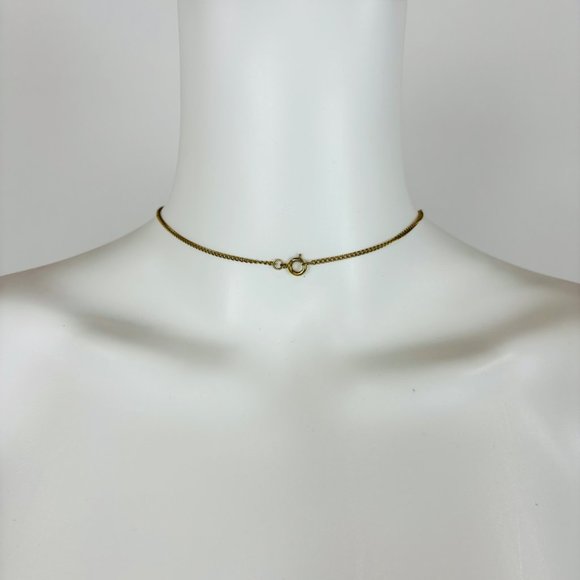 Vintage Cameo Necklace Blue Clear Carved Colonial Woman - Picture 6 of 6